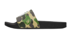 A Bathing Ape ABC Camo Slide Green