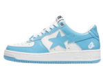 A Bathing Ape Bape Sta Patent Leather Blue White