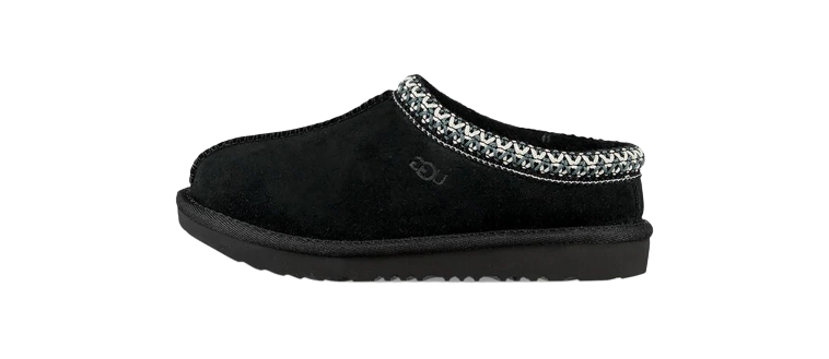 UGG Tasman II Slipper Black Kids 1019066K BLK WOOVIN   Image Removebg Preview 88 E1672412501238 