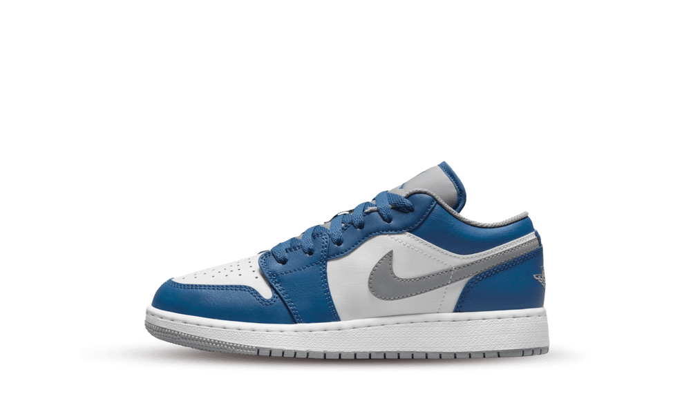 Air Jordan 1 Low 'True Blue Cement' (GS) | WOOVIN