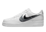 Nike Air Force 1 Low ’07 Spray Paint Swoosh White Black Grey