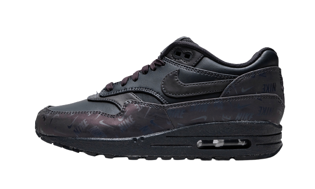 Nike Air Max 1 Lux Oil Grey Logo Prints (W)