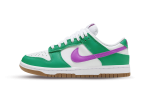 Nike Dunk Low White Stadium Green Fuchsia (W)