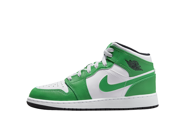 Jordan 1 Mid Lucky Green (GS)