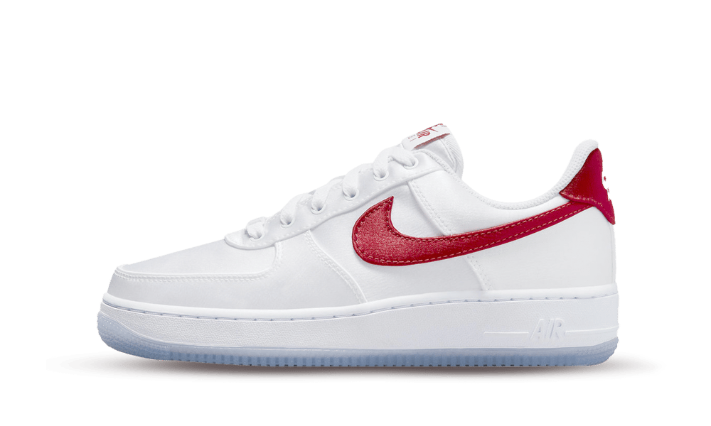 Nike Air Force 1 Low Satin ‘White Red’ (W)