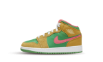 Air Jordan 1 Mid SE ‘Wheat Watermelon’ (GS)