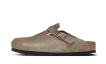 Birkenstock Boston Soft Footbed Suede Taupe (Narrow Fit)