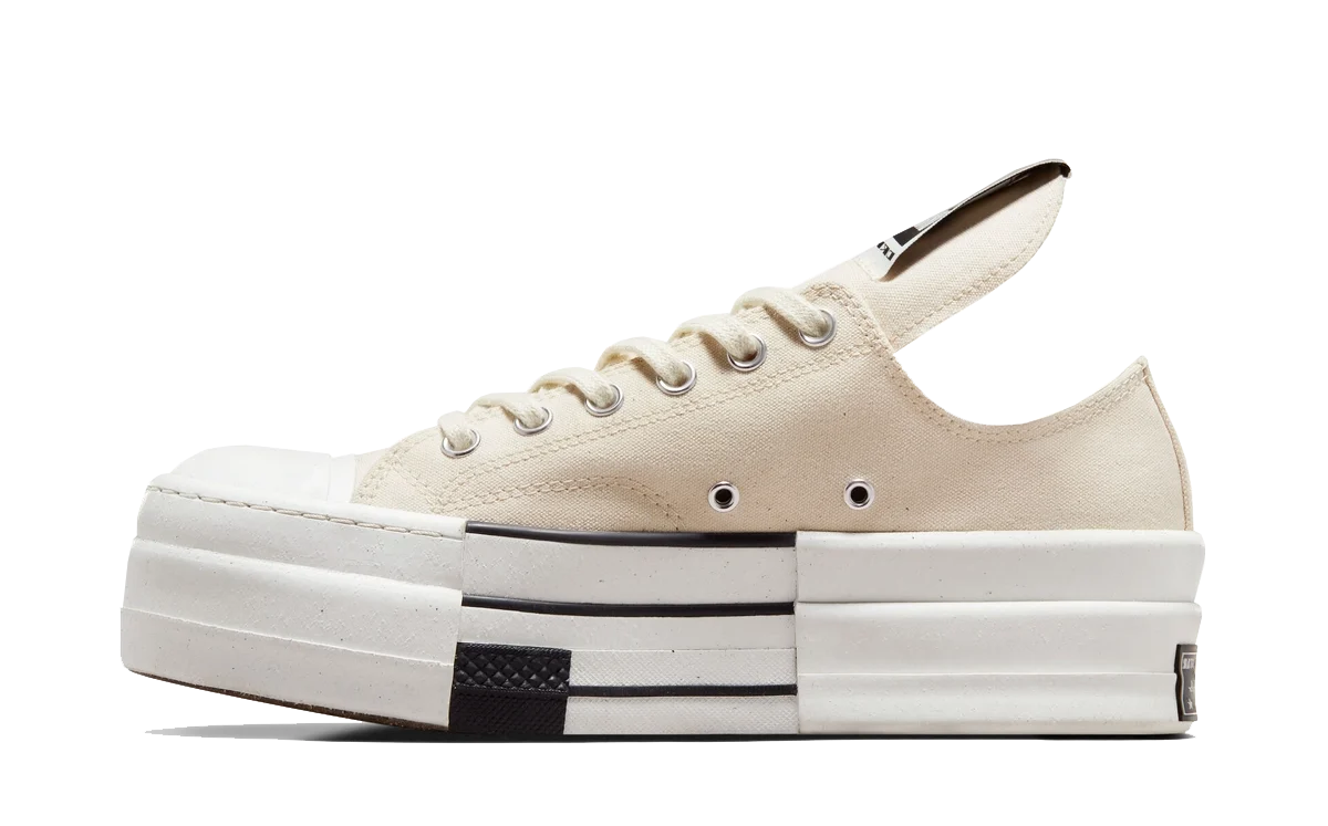 Converse DRKSHDW Chuck Taylor All-Star DBL DRKSTAR Ox Rick Owens DRKSTAR Natural Ivory