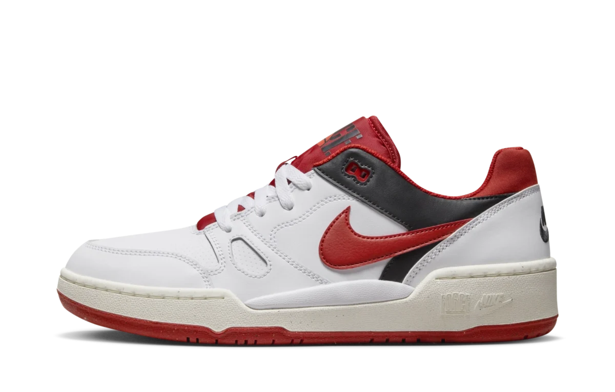 Nike Full Force Low White Red Black