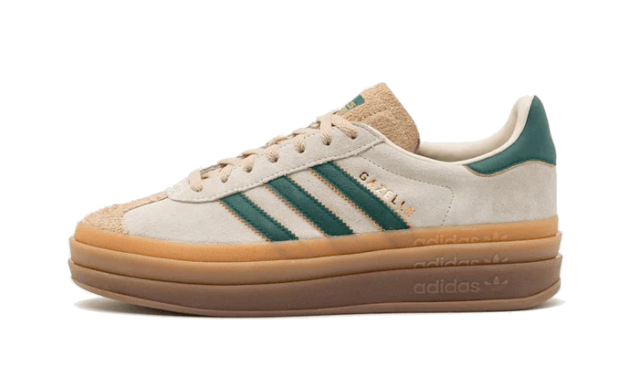 adidas Gazelle Bold Magic Beige Collegiate Green (W)