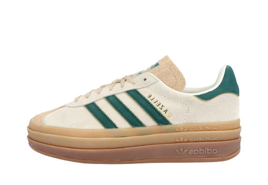 adidas Gazelle Bold Magic Beige Collegiate Green (W)