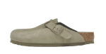 Birkenstock Boston Soft Footbed Suede Faded Khaki