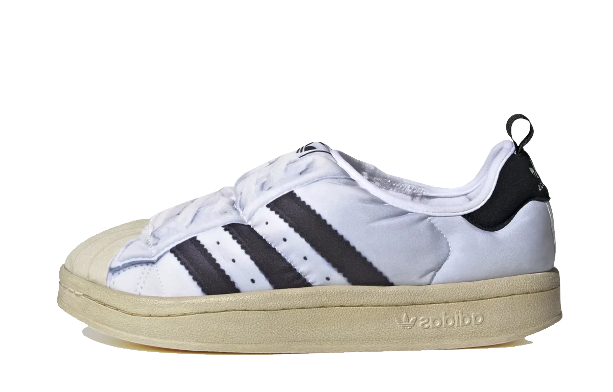 adidas Puffylette Superstar White Black