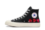 Converse Chuck 70 Hi Comme des Garçons PLAY ‘Black Multi Heart’