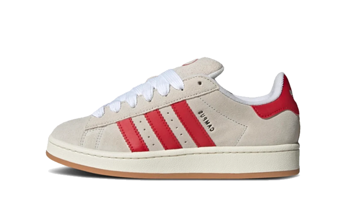 adidas Campus 00s Crystal White Better Scarlet (W)