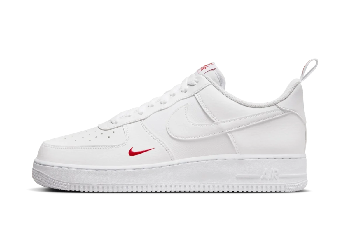 Nike Air Force 1 ’07’ ‘Red Mini Swoosh’