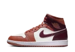 Jordan 1 Mid Dusty Peach Night Maroon (W)