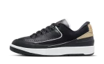 Jordan 2 Retro Low Black Metallic Gold (W)