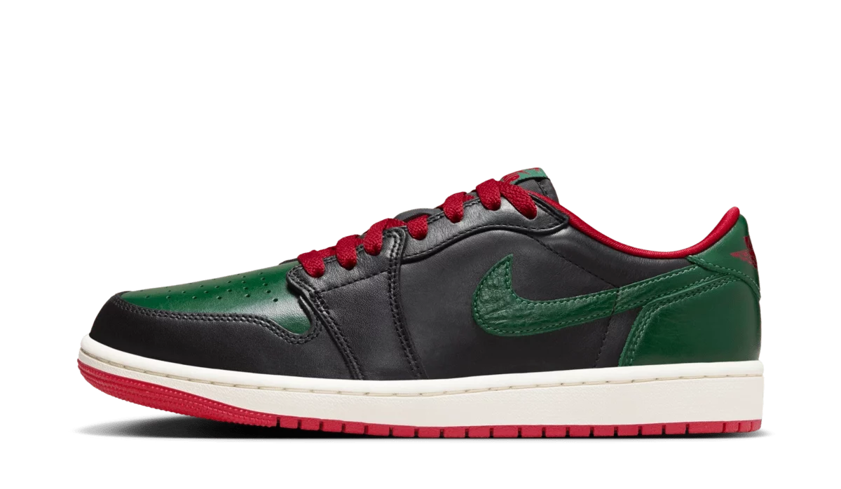 Jordan 1 Retro Low OG Gorge Green Varsity Red (W)