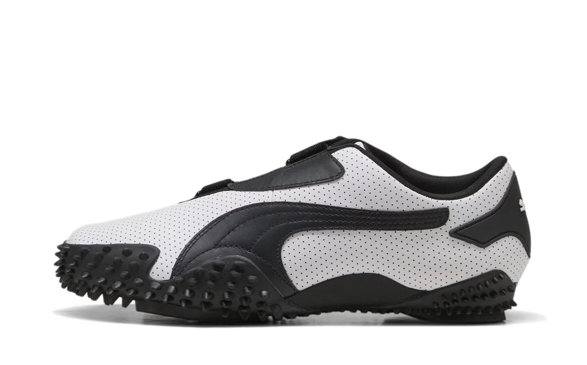 Puma Mostro Perforated Leather White Black