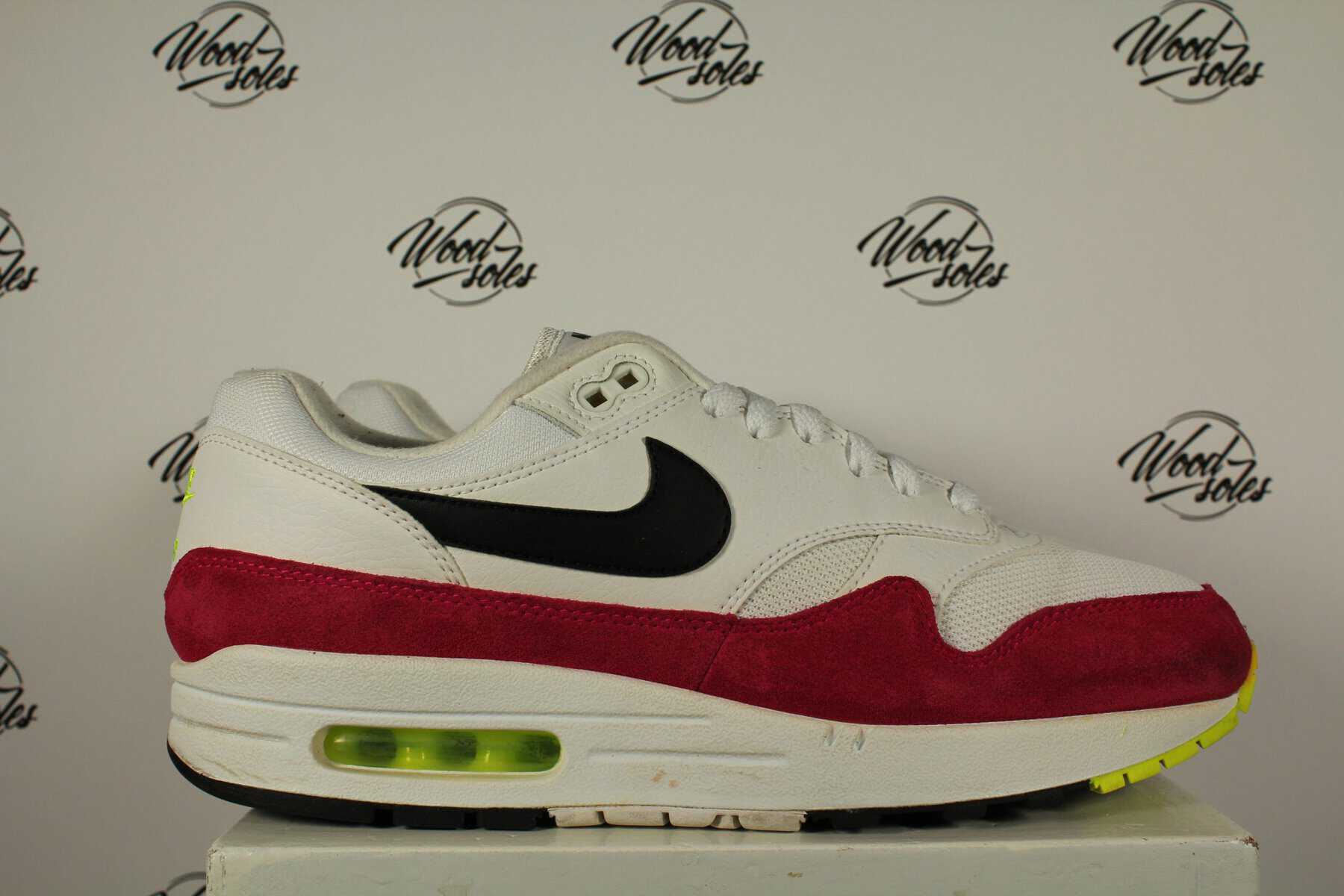 Nike Air Max 1 White Black Volt Rush Pink