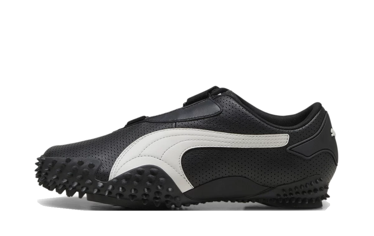 Puma Mostro Perforated Leather Black White