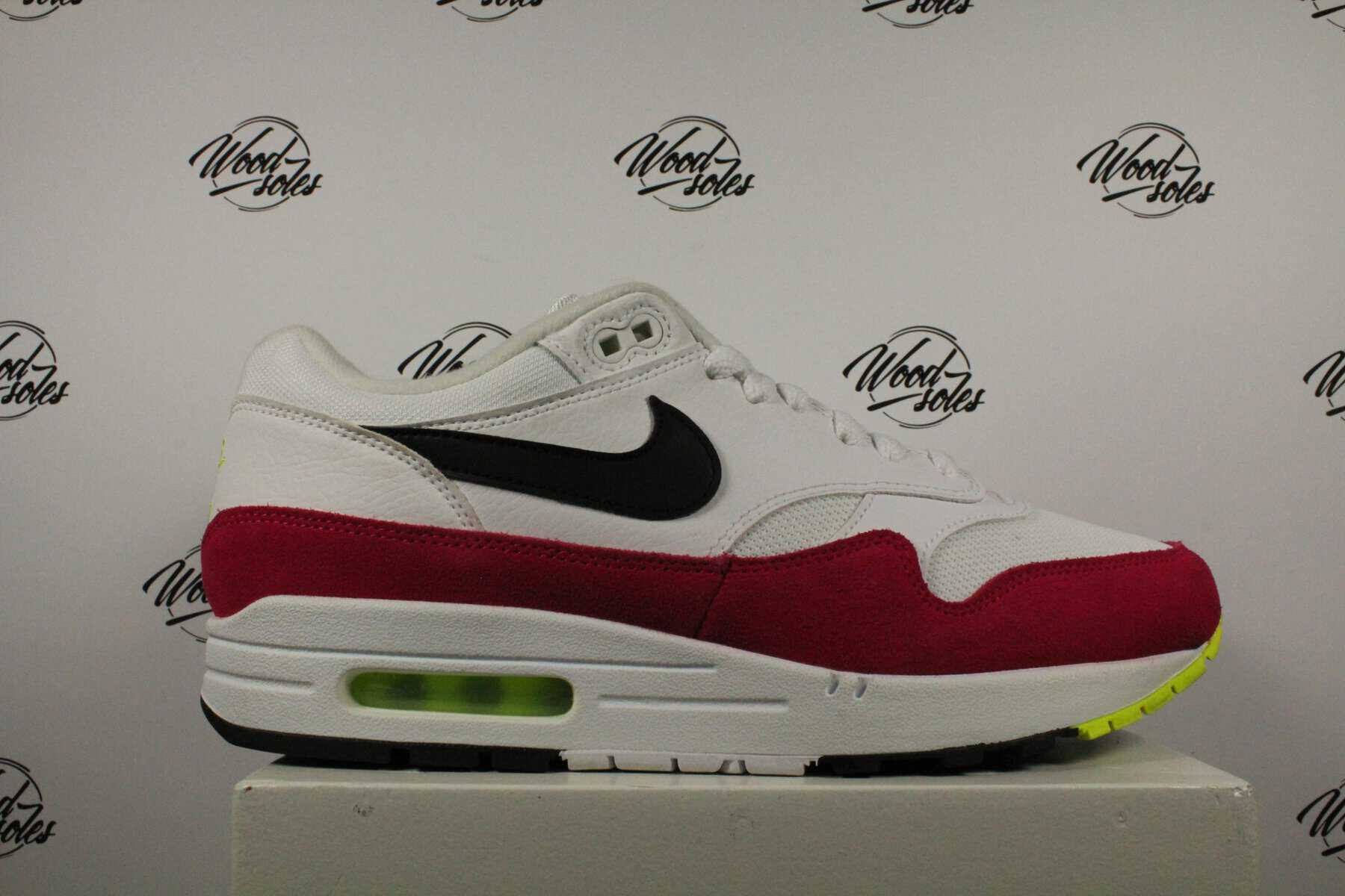 Nike Air Max 1 White Black Volt Rush Pink