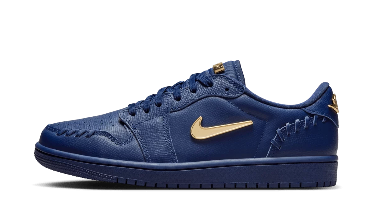 Jordan 1 Low Method of Make Midnight Navy Metallic Gold (W)