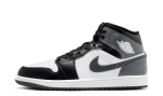 Jordan 1 Mid Black White Iron Grey