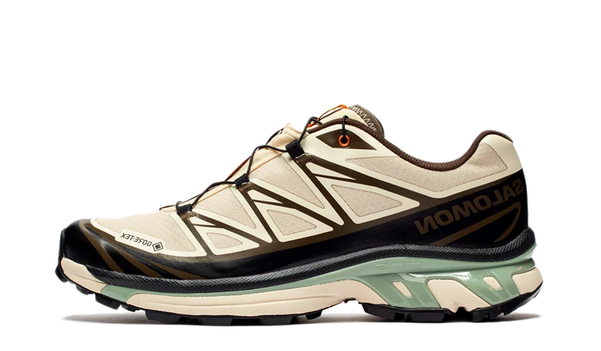 Salomon XT-6 Gore-Tex Sneakersnstuff Almond Milk Seagrass