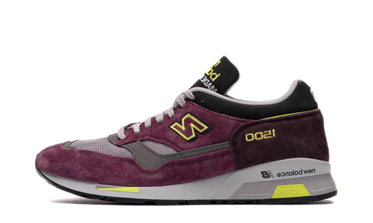 New Balance 1500 MiUK Plum Wine Neon Yellow