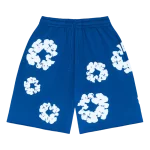 Denim Tears The Cotton Wreath Shorts Royal Blue