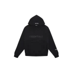 Fear of God Essentials Pullover Hoodie Applique Logo Black