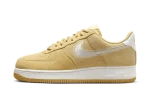 Nike Air Force 1 Low ’07 LV8 Buff Gold Sail Embroidered Swoosh