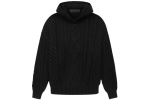 Fear of God Essentials Cable Knit Hoodie Black