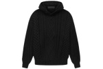 Fear of God Essentials Cable Knit Hoodie Black