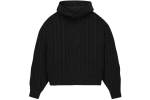 Fear of God Essentials Cable Knit Hoodie Jet Black