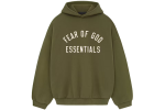 Fear of God Essentials Fleece Hoodie Military