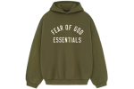 Fear of God Essentials Fleece Hoodie Military