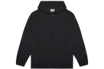 Fear of God Essentials Full Zip Up Hoodie Applique Logo Dark Slate/Stretch Limo/Black