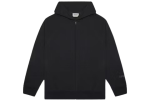 Fear of God Essentials Full Zip Up Hoodie Applique Logo Dark Slate/Stretch Limo/Black