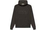 Fear of God Essentials Raglan Hoodie Gray Off Black