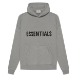 Fear of God Essentials Knit Hoodie Dark Heather Oatmeal