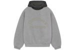 Fear of God Essentials Nylon Fleece Hoodie Dark Heather Oatmeal/Ink