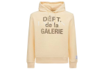 Gallery Dept. x Lanvin Logo Washed Cotton Relaxed Hoodie Beige