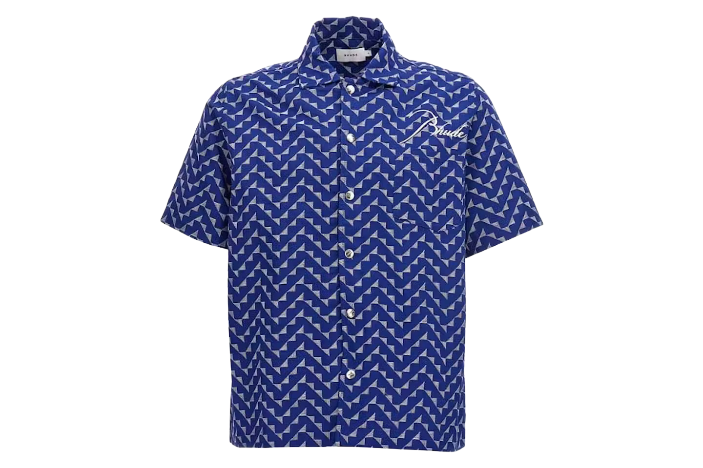 Rhude Beachfront Button Down Shirt Navy