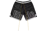 Rhude Court Logo Shorts Black/White