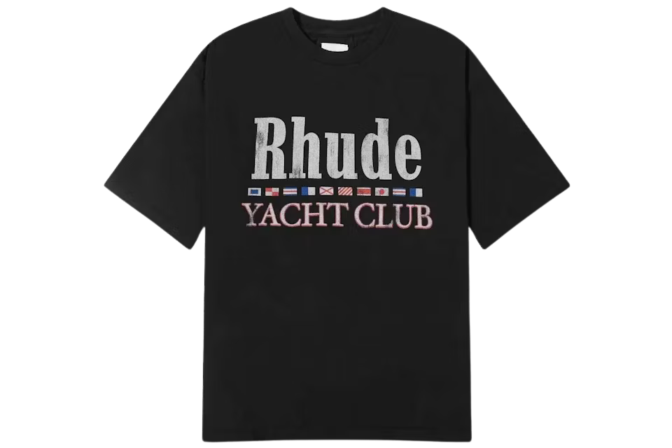 Rhude Flag T-shirt Black