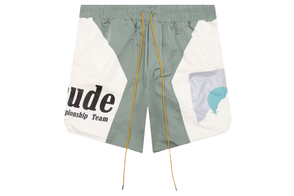 Rhude Senna Flight Shorts Sage/Cream