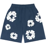 Denim Tears The Cotton Wreath Shorts Navy